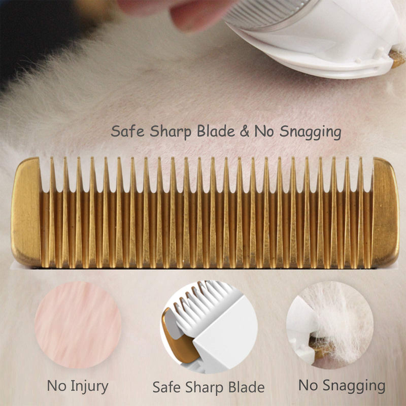 EOSVAP Dog Clippers, Dog Grooming Clippers for Pets, Cat Hair Trimmer Kit, Cordless Dog Clippers Low Noise, Professional Hair Clipper Set with 4 Comb, Rechargeable Shaving Tool - PawsPlanet Australia