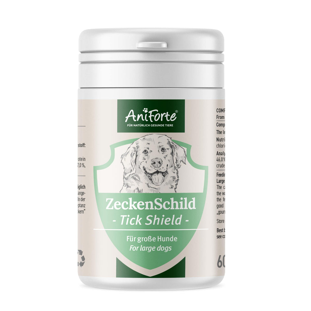 AniForte tick shield for large dogs 35-50 kg 60 capsules - tick protection for dogs, supports protection against ticks, natural & effective for junior, adult & senior dogs 35 - 50 kg - PawsPlanet Australia