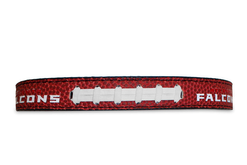 NFL Dog Collar. New Signature PRO PVC-Leather Premium PET Collars. Extra Tough & Durable! Super Stylish! 32 Football Teams, 3 12-15" long & 0.75" wide Atlanta Falcons - PawsPlanet Australia
