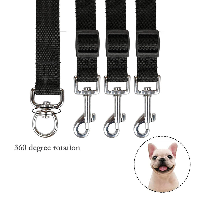 LANGING 3 In 1 Dog 3 Way Leads With Soft Padded Handle No Tangle Dogs Coupler Leash Pet Triple Detachable - PawsPlanet Australia