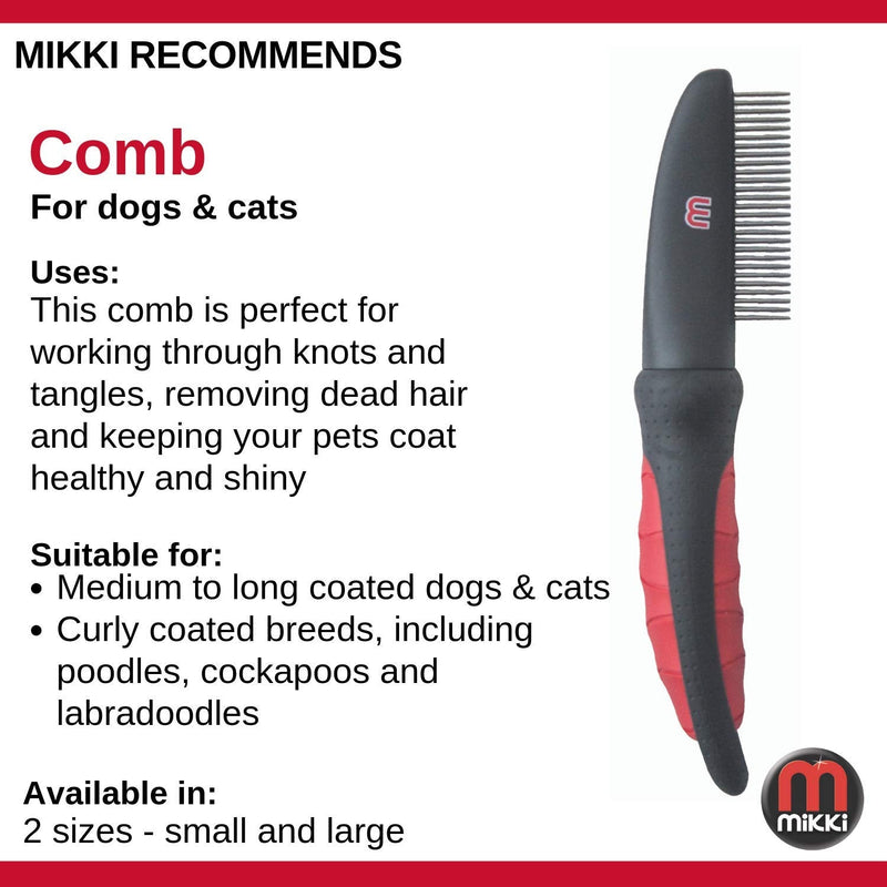 Interpet 6376218 Mikki Comb for Cats and Medium Coats S/M - PawsPlanet Australia