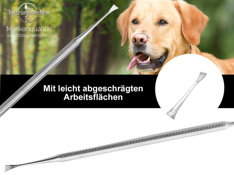 Dog Tartar Plaque Remover Scratch Cleaner Scraper Wing 2-Sided Tartar Remover Teeth Cleaner for Pets Made of Stainless Steel Dental Care Tartar Scraper Type 1 - PawsPlanet Australia