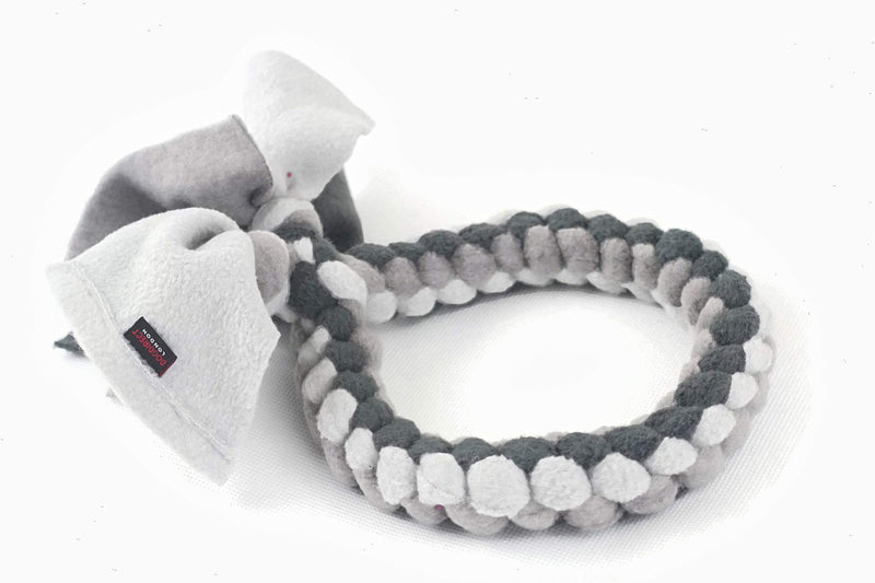 DogDirect London Dog Tug Toy Ring, Puppy Toys, Dog Rope for Dog Training, Soft, Hand Made (Small, Grey) RS3 Small - PawsPlanet Australia