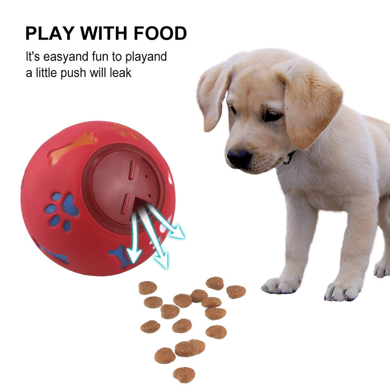 MEKEET Dog Puzzle Feeder Toy Ball Dog Treat Ball Puppy Slow Feeder Toy?Puppy Treat Dispenser Puzzle Slow Feeder Dog Toy Interactive Toys Training Games For Dogs Cats Rabbits Hamsters (Blue) Blue - PawsPlanet Australia