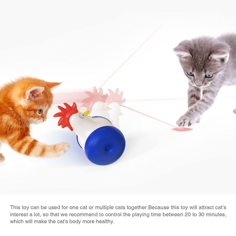 Interactive Cat Toys for Indoor Cats, Cat Toys 180 Degree Self Balancing Toy/ Led Light/ Automatic Ball/ Bird Chirping/ Moving Cat Balls, Cat Toy as Cat Gifts - PawsPlanet Australia