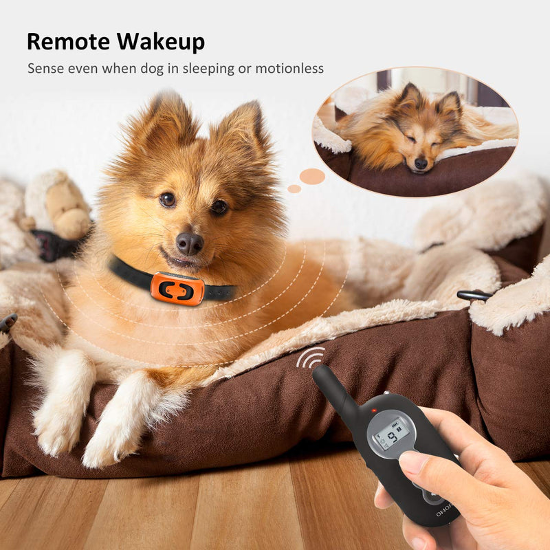 [Australia] - OMORC Dog Training Collar, 2019 Remote Wake Up Dog Shock Collar with 3 Training Mode, Beep, Vibration and Shock Black 