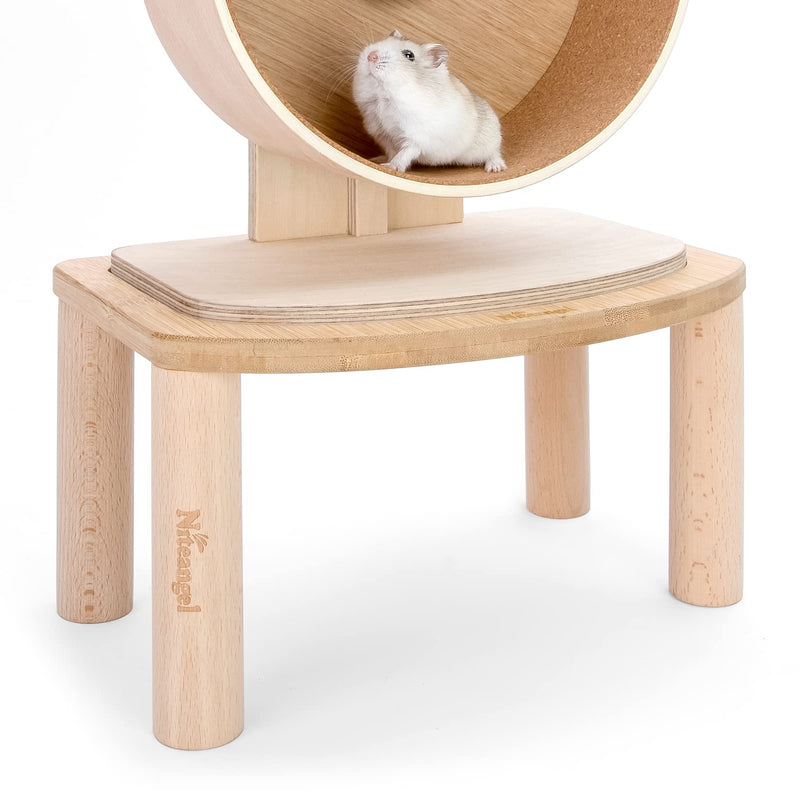 Niteangel Stable Hamster Wheel Platform - Fits Super-Silent Hamster Wheel | Acrylic Wheel | Wooden Wheel | Cloud Series Hamster Wheel Small - PawsPlanet Australia