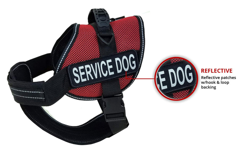 [Australia] - Activedogs Service Dogs DO NOT PET Reflective Patch w/Hook Velcro Backing 2" x 6" 