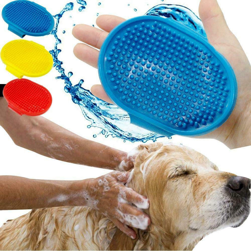 SpeedPets Grooming Tool Plastic Brush Bath Massage Brush for Dogs (Red) Red - PawsPlanet Australia