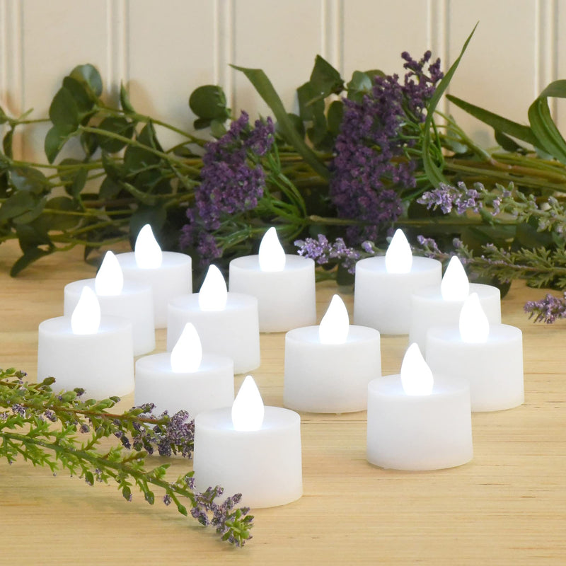 Lumabase 36612 Battery Operated Tea Light Candles LED Tealights, Cool White - PawsPlanet Australia