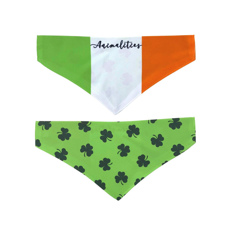 Irish Flag, St Patricks Day, Double Sided Slip-On Pet Bandana for Dogs, Cats and Rabbits Irish Flag M - PawsPlanet Australia