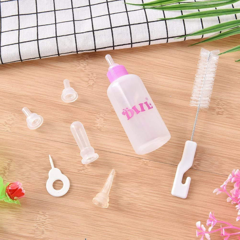 CCCYMM 2 Pcs Feeding Nursing Bottle Nipple Brush Kit For Dog Puppy Cat Kitten Pet 60ml S - PawsPlanet Australia