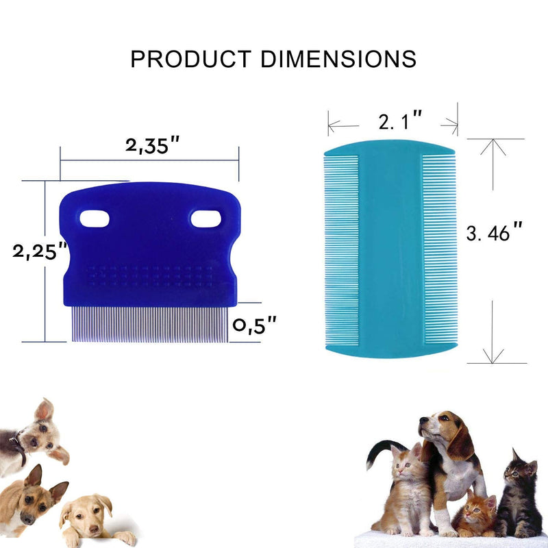 3 Pcs Pet Comb Tear Stain Remover Combs for Dogs, Dog Comb - PawsPlanet Australia