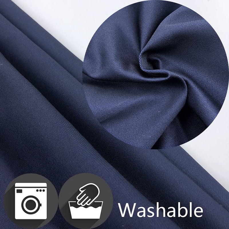 Lmeison Dog Bed Cover, Waterproof Pet Bed Oxford Zipper External Cover for Small Medium to Large Jumbo Dog Bed, Washable and Durable, 27"X22"X5", Navy Blue, Replacement Cover Only Small-22 x 5 x 27 inches(LxHxW)-Cover Only Dark Navy Blue - PawsPlanet Australia