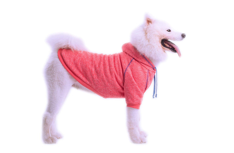 Leowow Dog Sports Clothes Dog Winter Coat Dog Hoodie Puppy Sweater Pet Hoodie for Medium or Large Size Pet- Extra Small to 6XL 4XL-Chest:31.5",fit 40-50lb Pink - PawsPlanet Australia
