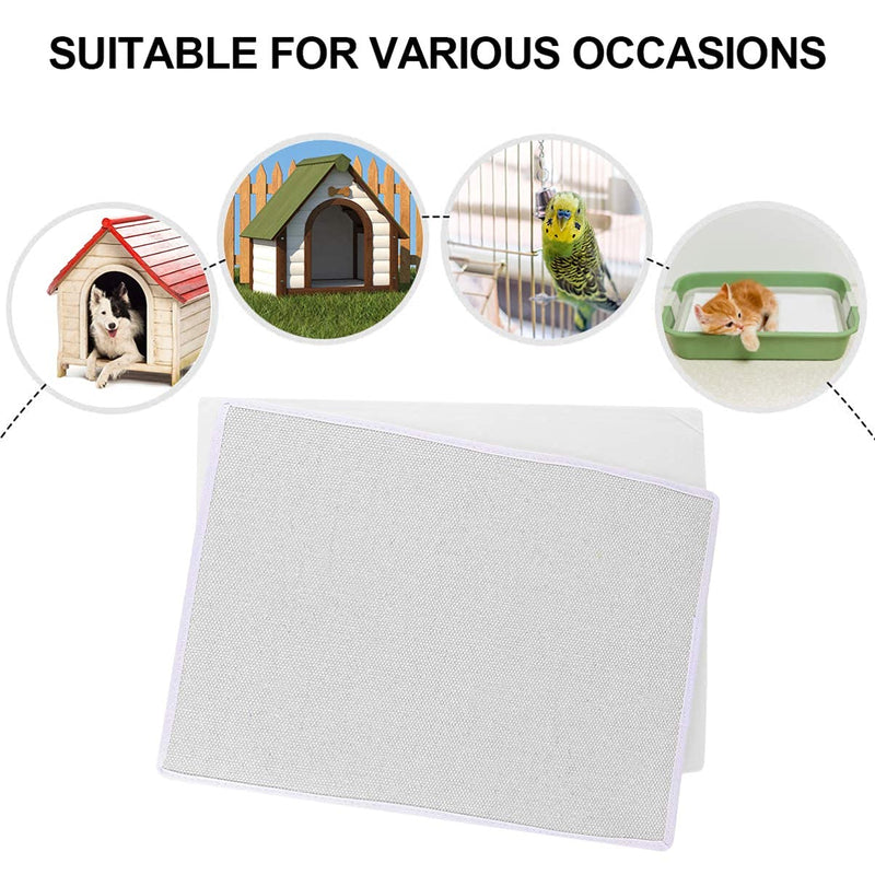 Balacoo 100pcs Disposable Cage Liners Bird Cage Liner Paper Cushion Pad Mat Accessories for Bird Pet Parrot (White) - PawsPlanet Australia