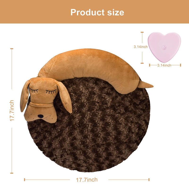 Moropaky Puppy Toy for Anxiety Relief Heartbeat Behavioral aid Toy Puppies Mat for Sleep Aid Separation Anxiety Soother Cuddle… - PawsPlanet Australia