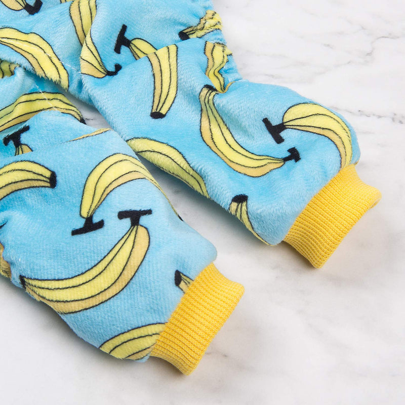 [Australia] - CuteBone Dog Pajamas Cat Pajamas Dog Apparel Dog Jumpsuit Pet Clothes Pjs S (Chest Girth14.5’’) Banana 