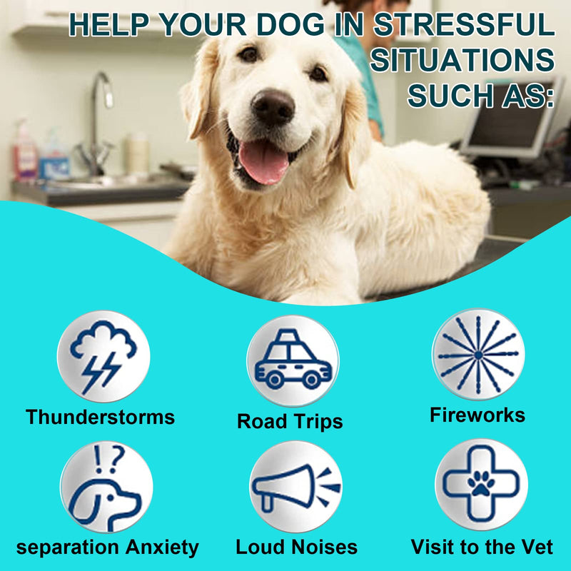 Oimmal Hemp Calming Chews for Dogs - Calming Treats for Dogs with Hemp + Valerian Root, Stress & Dog Anxiety Relief - Calming Dog Treats Helps Aid with Thunder, Fireworks, Chewing & Barking Bacon - PawsPlanet Australia