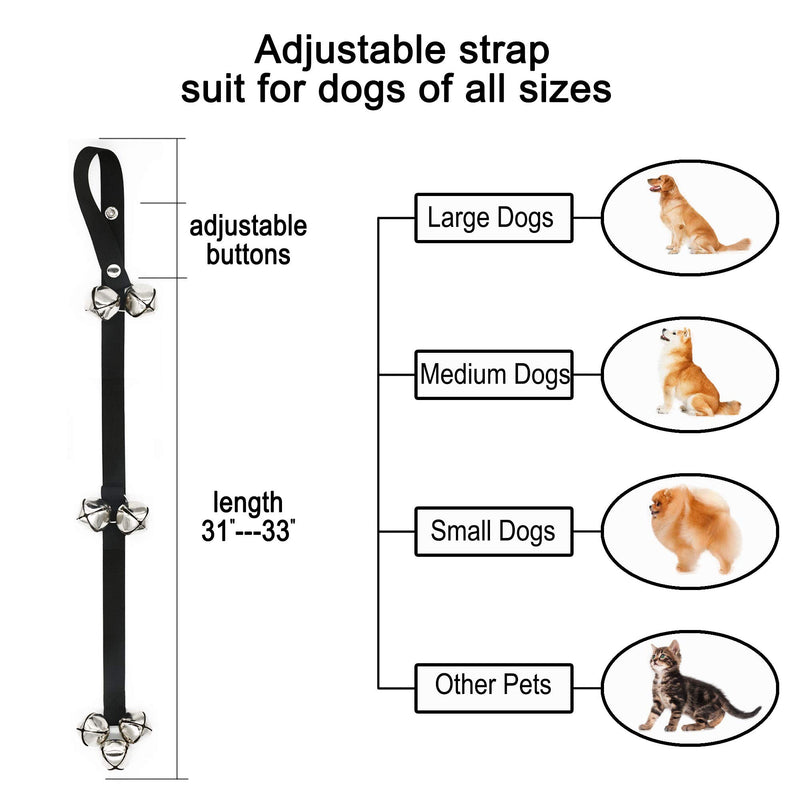 Kazma 5 in 1 Upgraded Dog Training Kit Upgraded Dog DoorBell Adjustable Dog Whistle Dog Clicker Dog Waste Bags Dispenser for Door Knob/Potty Training/Go Outside-Dog Bells/Dog Train - PawsPlanet Australia