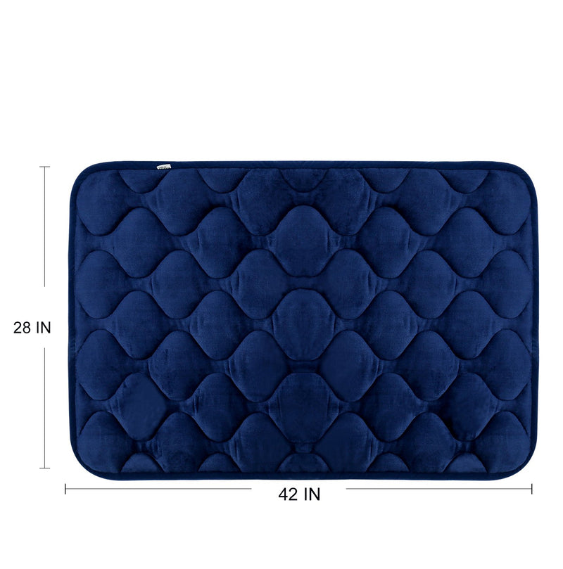 [Australia] - Hero Dog Dog Bed Mat Crate Pad Anti Slip Mattress Washable for Large Medium Small Pets Sleeping 42 IN Dark Blue 