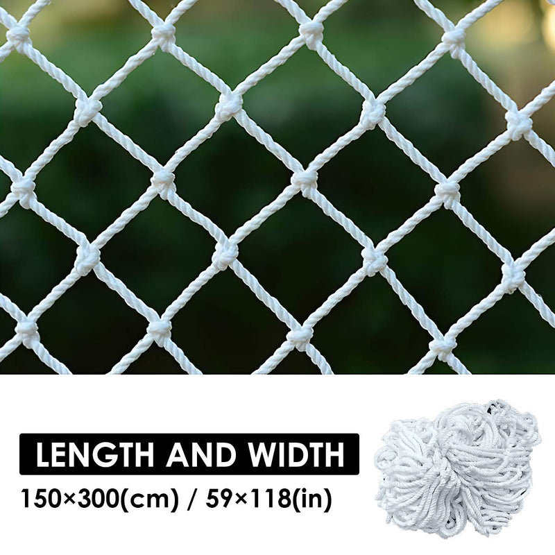 Yissone Cat Safety Net Balcony Pet Protective Netting Fall-proof Stairs Mesh Fence White for Dog Puppy Window Outdoor Climbing 1.5x3m - PawsPlanet Australia