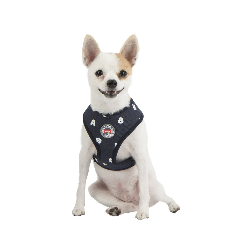 Puppia PARA-HA1532-NY-S Navy Algo Harness A Pet-Vest-Harnesses, Small S - PawsPlanet Australia