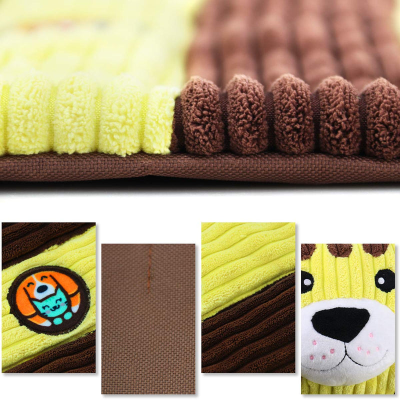 [Australia] - AWOOF Puppy Bed with Puppy Teething Toys, Puppy Starter Kit Pet Bed with Chew Squeak Rope Toys, All-in-One Durable Dog Bed Mat for New Puppies 