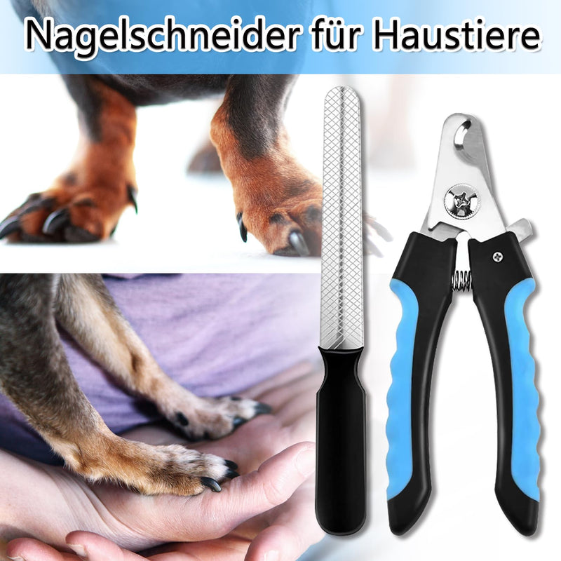 SYQZMYA Professional Nail Scissors for Dogs and Cats, stainless steel claw scissors for dogs, with safety protection claw scissors for cats, suitable for claw care nail scissors pets - PawsPlanet Australia
