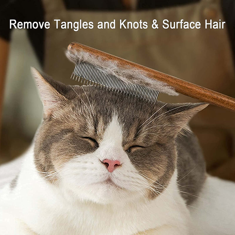Solid Wood Pet Comb Grooming Tool for Cats,Dogs and rabbits (cat comb) cat comb - PawsPlanet Australia