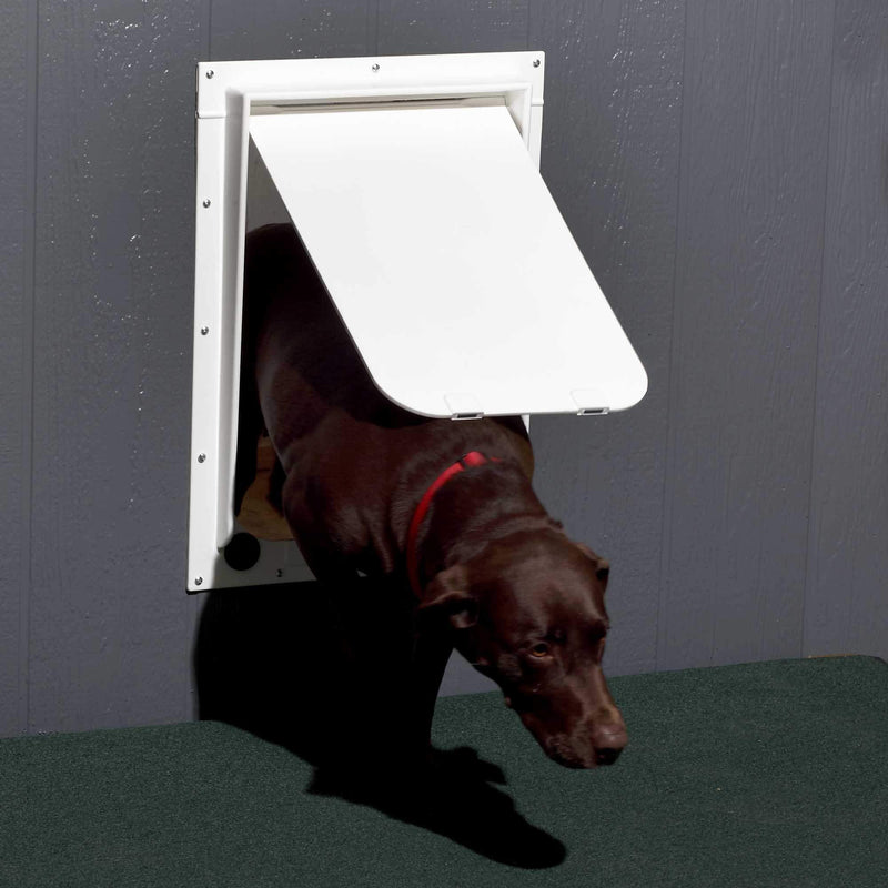 [Australia] - Revival Animal Health Dog Door - Magnador Two-Way Pet Door Mag I Heavy Duty White Medium 