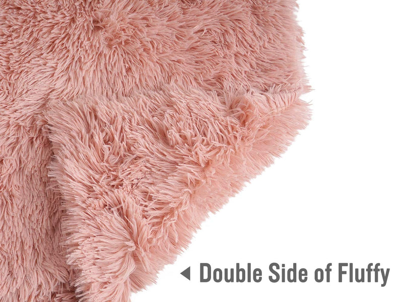 Puppy Dog Blankets,Faux Fur Pet Blanket Soft Flannel Throw for Cats Rabbits Pink Small Small(31"*22") - PawsPlanet Australia