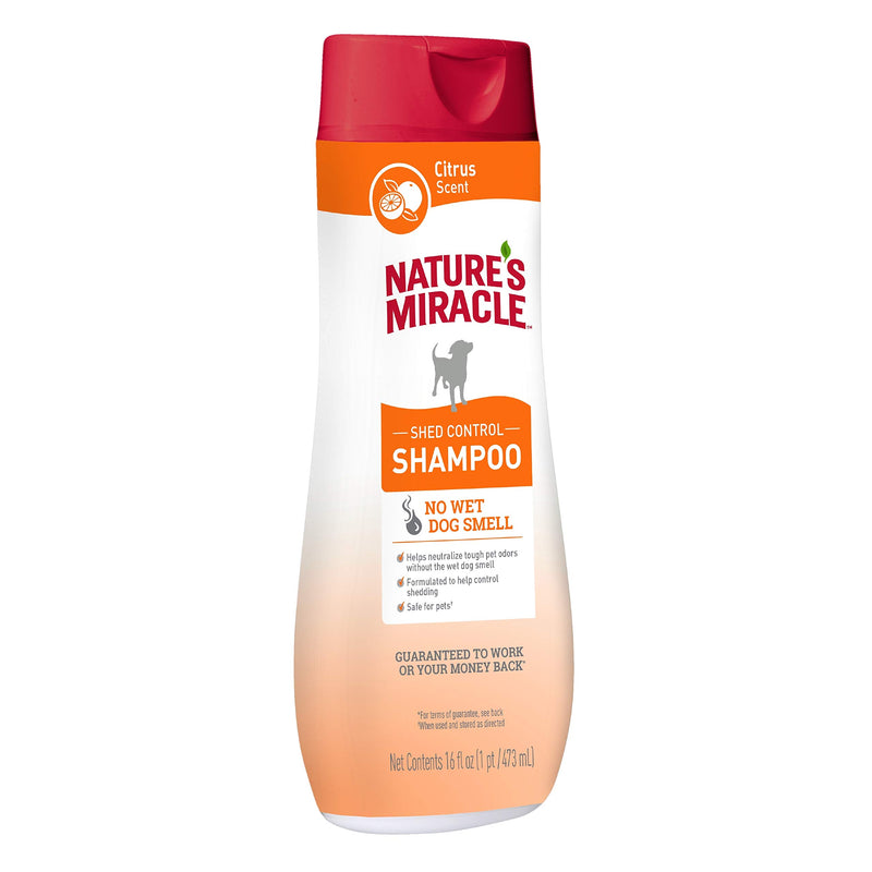 [Australia] - Nature's Miracle Shed Control Shampoo for Dogs, 16 Ounces, Citrus Scent 