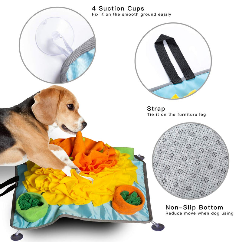 Rainyk Pet Snuffle Mat for Dogs Small Large, Durable & Easy to Fill, Interactive Feeding Games, Encourages Natural Foraging Skills for Dogs - PawsPlanet Australia