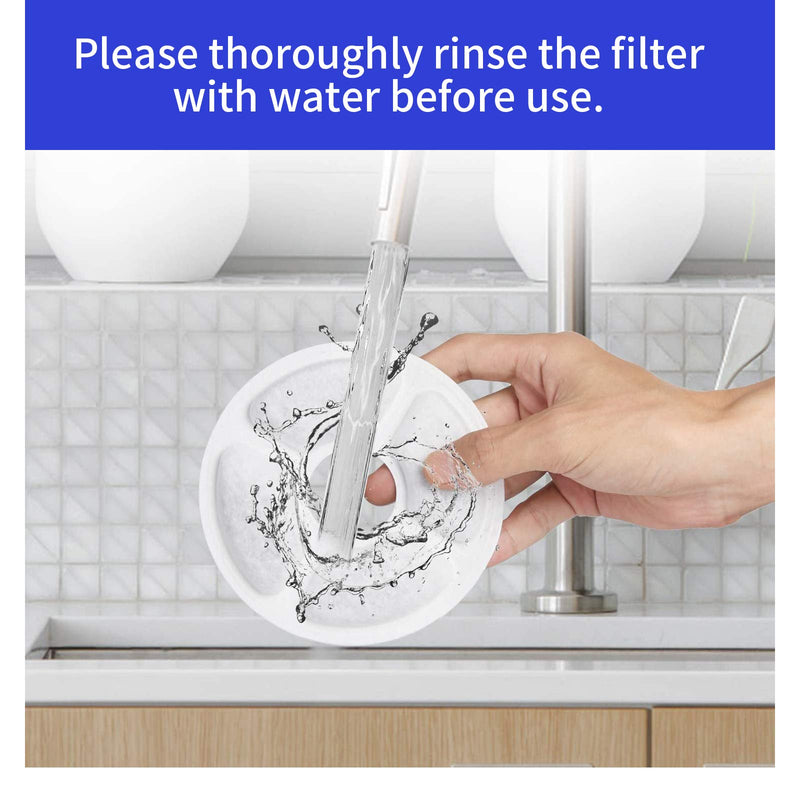 [Australia] - Allxin Replacement Filters for Pet Water Fountain - Activated Carbon Filters for Cats and Dogs Automatic Water Dispenser 8 Pack 