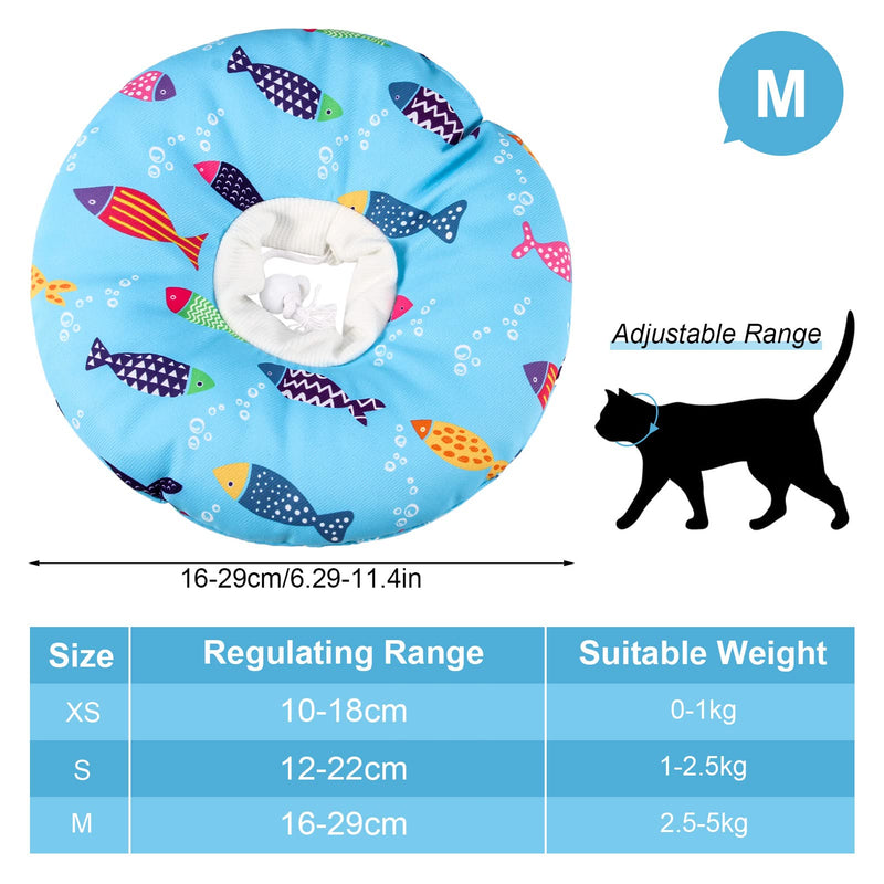 AUXSOUL Cat Cone Collar Pet Recovery Collar for Cat Kitten Puppy Soft Elizabeth Collar for Cats Small after Surgery Cat Cone Collar Anti Scratch, Cat Buster Collar Small(M) - PawsPlanet Australia