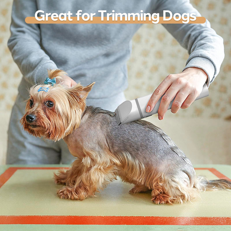 Masagotti Dogs Hair Clippers Grooming Kit with Nail Grinder, 4 in 1 Cordless Electric Trimmer Low Noise USB Rechargeable Pet Clippers for Dogs Cat,Grooming Paws, Eyes, Ears, Face,Matted Hair Dog Hair Clippers Kit - PawsPlanet Australia