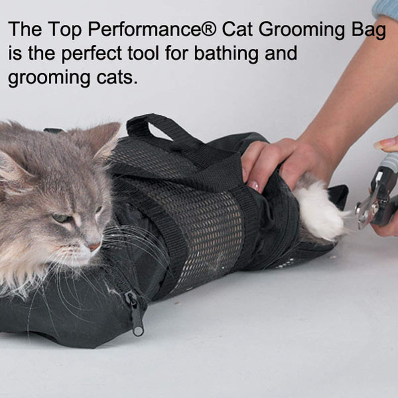Yuehuam Cat Grooming Bag Pet Grooming Restraint Bags Cat Carrier Bag Cat Grooming Bathing Bag Pouch with Free Muzzle for Nail Trim Examining Ear Clean - PawsPlanet Australia
