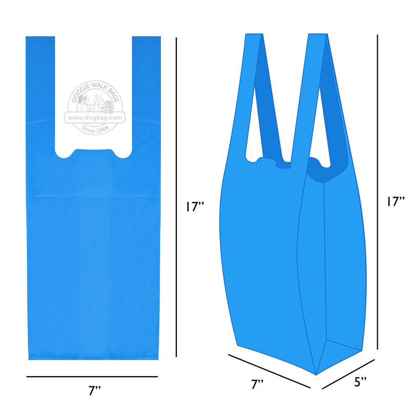 [Australia] - Kitty Waste Bags Cat Litter Bags with Easy Tie Handles, Extra Large and Leak Proof Blue Scented 