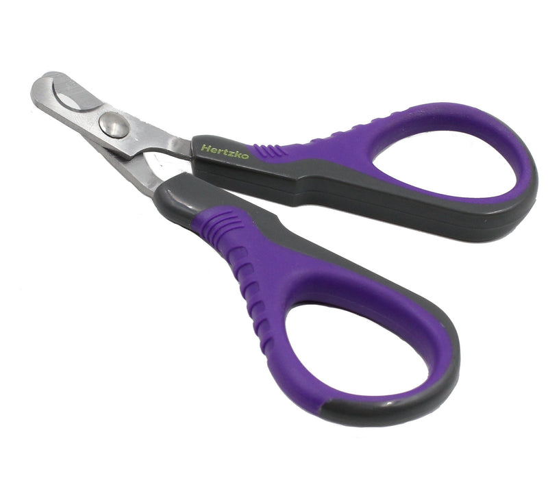 [Australia] - Hertzko Professional Pet Nail Scissors Sharp Stainless Steel Angled Blade for Easy Cutting - Suitable for Small Breed Animals - Dogs, Cats, Rabbits and Birds 