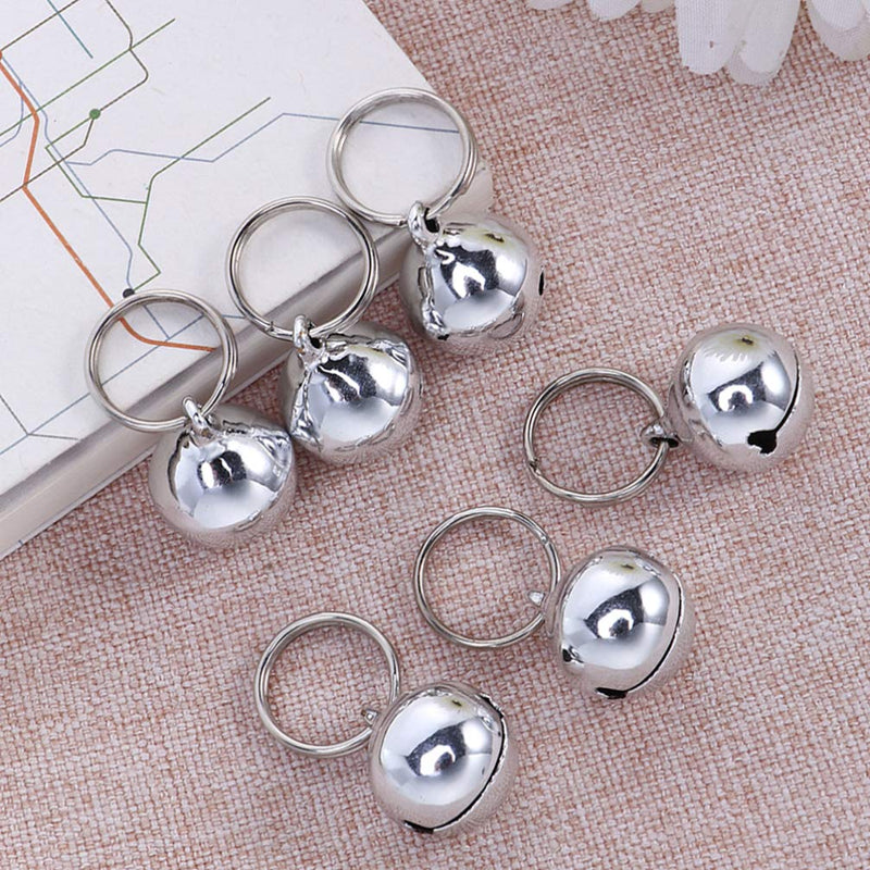 POPETPOP 5pcs Dog Cat Bells Dog Charm Bells with Key Rings Save Birds Wildlife for Collars Necklace Pendant Accessories - PawsPlanet Australia