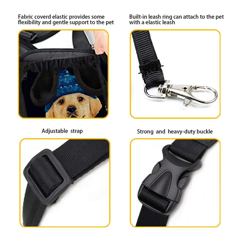 Snilety Pet Sling Dog Carrier, Travel Safe Sling Bag Pouch for Small Dogs, Puppy Cats Hand Free Adjustable Breathable Shoulder Backpack, Fit for Small to Large Dogs S(up to 5 lbs) beagle - PawsPlanet Australia