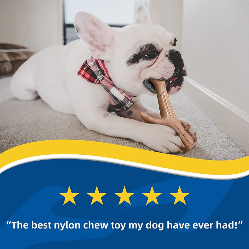 Dog Chew Toy- Dog Toys for Aggressive Chewer- Durable Dog Toys Puppy Teething Chew Toys for Large Size Dogs,Tough Dog Toys Keep Dogs Busy,Suit for Small and Medium Dog,Beef Flavor Bacon-01 - PawsPlanet Australia