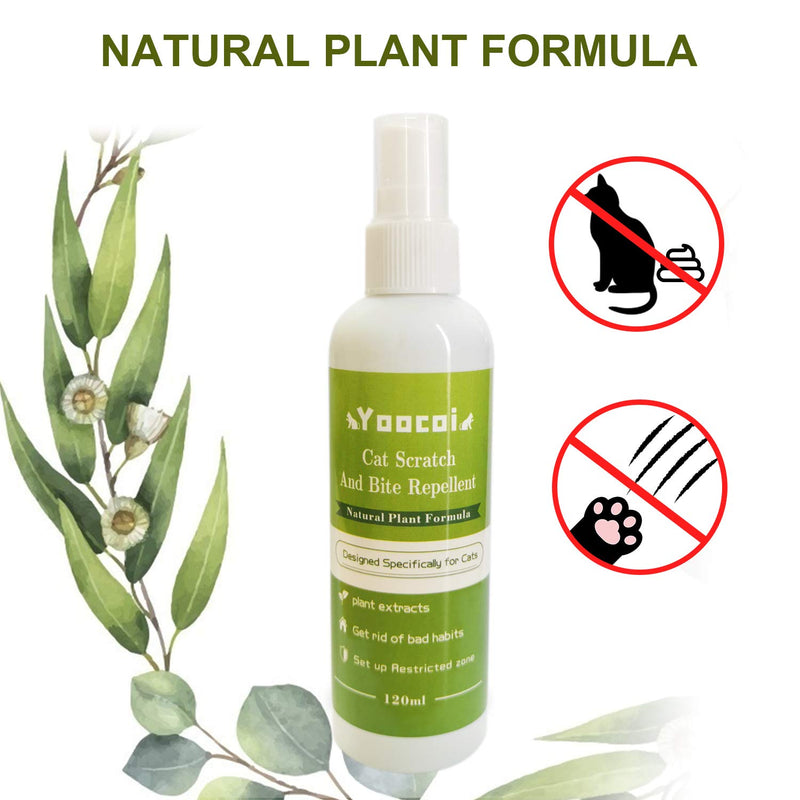 Yoocoi Cat Repellent Spray | Cat Scratch Deterrent Training Spray | Anti Biting and Chewing for Puppies Kitten| 120 ml,4 oz - PawsPlanet Australia