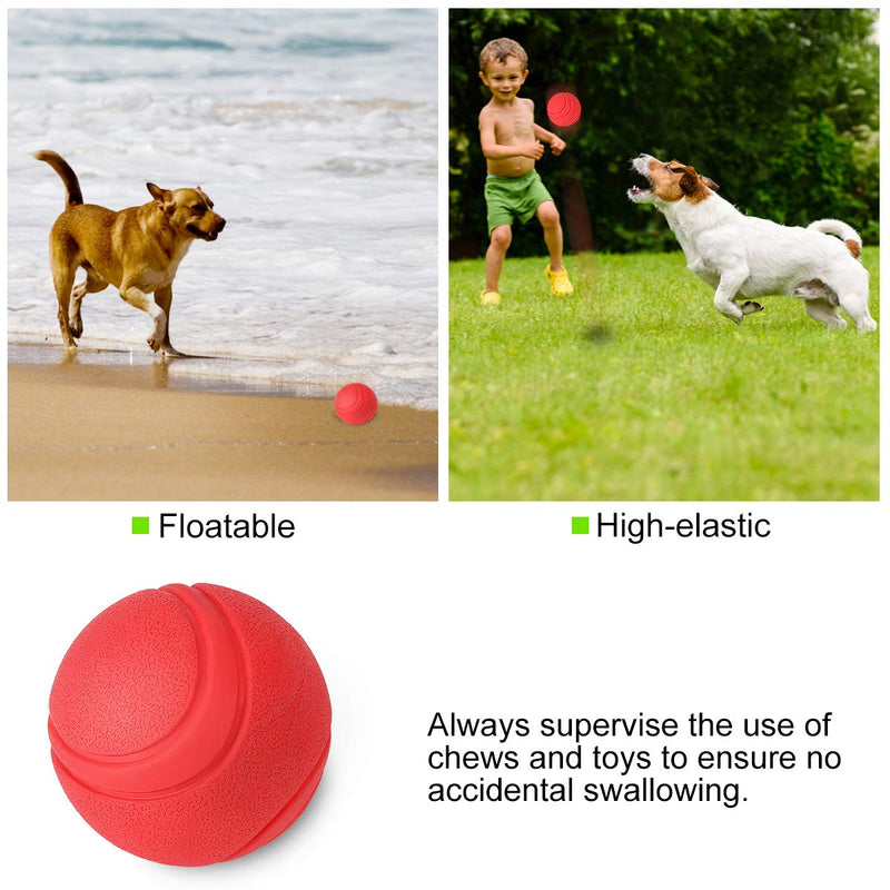 Interactive Dog Toys Balls, Dog Treat Balls, Dog Teething Toys Balls, IQ Treat Dispenser Ball Dog Toy, Squeaky Dog Toys Balls for Dog Teeth Cleaning, Chewing, IQ Training, Food Dispensing L - PawsPlanet Australia