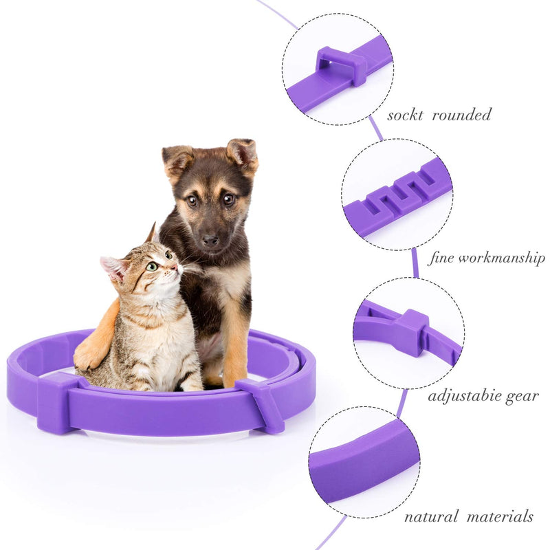 Weewooday 3 Pieces Cat Adjustable Calming Collar, Reduce Anxiety for Pets, Calm Collar Pacify Kitten, Suitable for Small, Medium and Large Cats (15 Inches) - PawsPlanet Australia