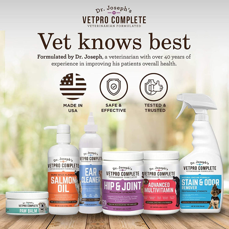 VetPro Dog Hip and Joint Supplement - Pain and Inflammation Relief Chews with Glucosamine, Chondroitin, MSM, Turmeric, Vitamin C, Omega 3 - Treats Hip Dysplasia, Arthritis - Dogs Chewable Supplements - PawsPlanet Australia