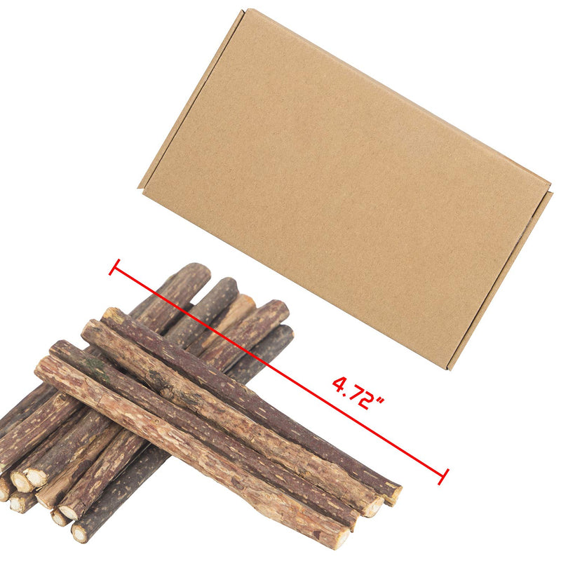 Yeteng 24 PCS Natural Cats Silvervine Sticks, Catnip Sticks Matatabi Teeth Molar Chew Toy for Cat Kitten Kitty Brown - PawsPlanet Australia