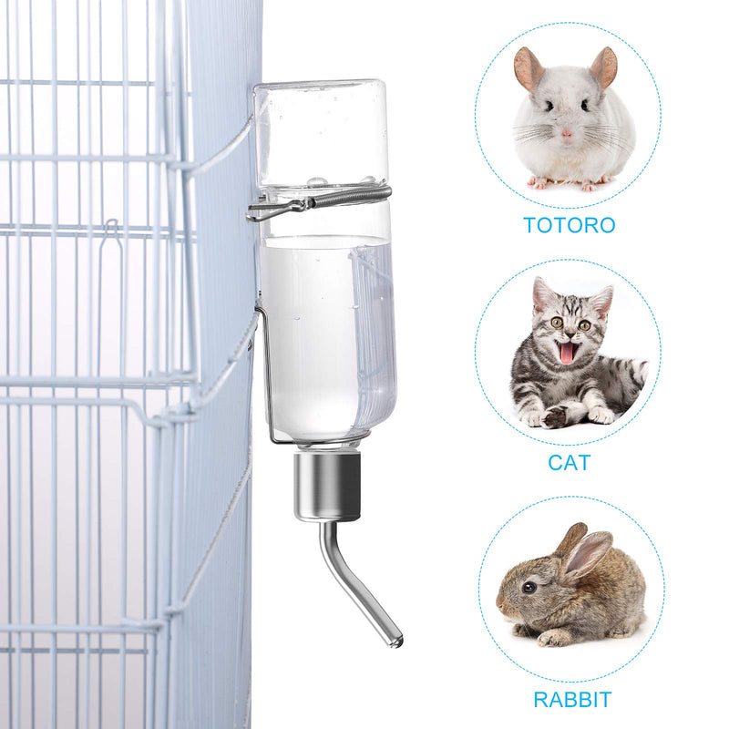 POPETPOP 2pcs Rabbit Water Bottles Hamster Drinking Waterers Pet Hanging Water Drinking Bottles for Rabbits Chinchillas Guinea Pigs - PawsPlanet Australia