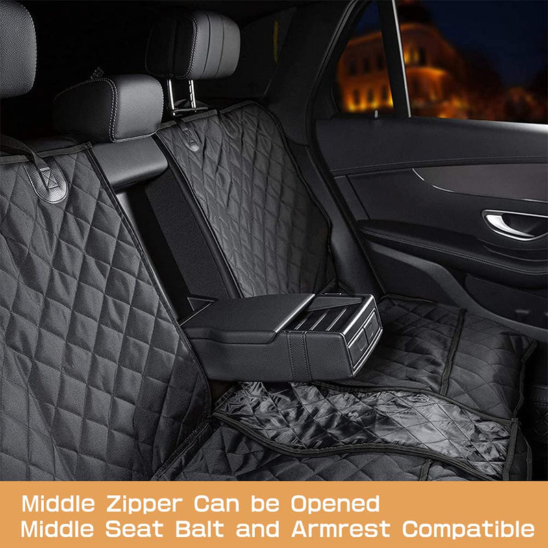 Dog Car Seat Cover, Dog Seat Cover for Back Seat, Nonslip Durable Pet Back Seat Bench Covers, Waterproof Pets Seat Covers for Trucks and SUVs Black - PawsPlanet Australia